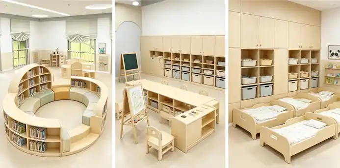 Fixed or Modular Daycare Furniture